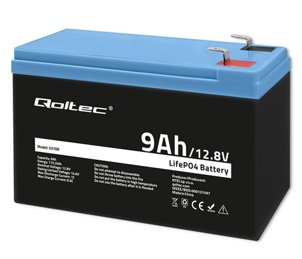 Qoltec Akumulator LiFePO4 12.8V/9A/115,2Wh - 1324551 - zdjęcie 4